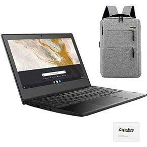 2021 Lenovo 3 11" Lightweight Chromebook, 11.6-Inch HD Display, AMD A6-9220C Dual-Core Processor, 4GB LPDDR3, 32GB eMMC, Webcam, Chrome OS, OnyxBlack /Legendary Accessories in Kuwait