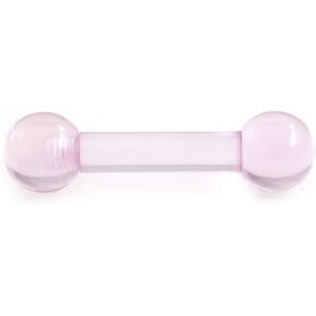 BodyJewelryOnline Straight Barbell Made of Acrylic 6g (4mm) in Kuwait