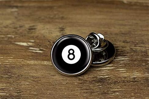 Death Devil 8 Ball Lapel Pin, 8 Ball Tie Tack, Pool Ball Lapel Pin, Pool Ball Tie Tack in Saudi Arabia