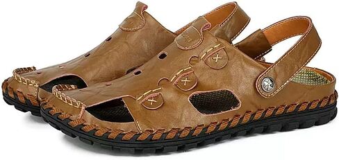 Asifn Men Outdoor Sandals Breathable Summer Beach Shoes Closed Toe Walking Fisherman Anti-Slip Comfortable Casual Fashion… in Saudi Arabia