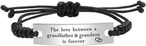 Kisseason Stainless Steel Grandmother Grandfather and Grandson Granddaughter Bracelet Mantra Jewelry in Kuwait