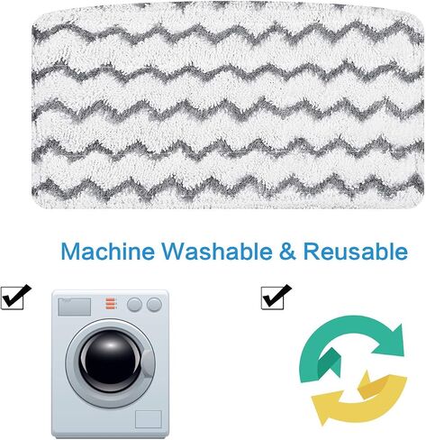 AILEETE 2-Pack Steam Mop Pads متوافق مع Shark Steam Mop S1000 S1000A S1000C S1000WM S1001C Series، وسادات استبدال ممسحة البخار ستوكات، منصات تنظيف البخار بمقبض الأوساخ قابلة للغسل وإعادة الاستخدام in Saudi Arabia