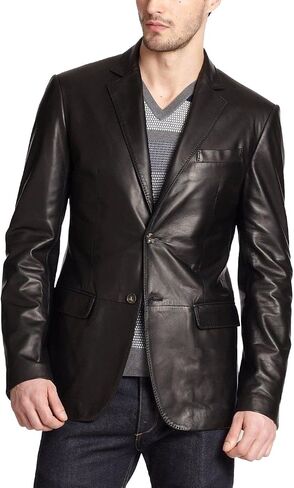 Koza Leathers Men's Lambskin Leather Blazer KB006 in Saudi Arabia