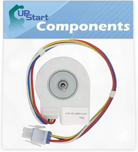 WR60X10185 Evaporator Fan Motor Replacement for General Electric PTS25SBMARBS Refrigerator - Compatible with WR60X10185 Evaporator Motor - UpStart Components Brand in Saudi Arabia