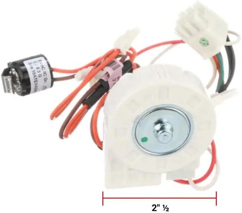 GLOB PRO SOLUTIONS W10252866 4961178 W10252870 W10276647 CKD2318 Refrigerator Evaporator Fan Motor 2" ½ Length Approx. Replacement for and compatible with Amana Whirlpool KitchenAid Maytag Heavy DUTY in Kuwait