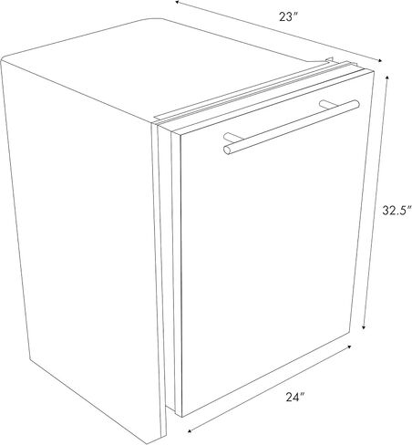 ZLINE 24 in. Top Control Dishwasher in Stainless Steel with Stainless Steel Tub in Saudi Arabia