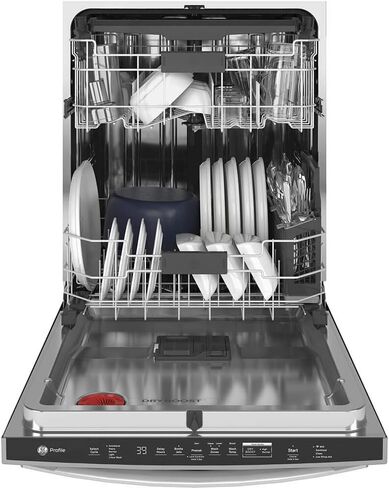 GE Profile PDT785SYNFS 24" Dishwasher with 16 Place Settings WiFi Connnect Twin Turbo Dry Boost Bottle Jets Third Rack Energy Star Certified in Stainless Steel in Saudi Arabia