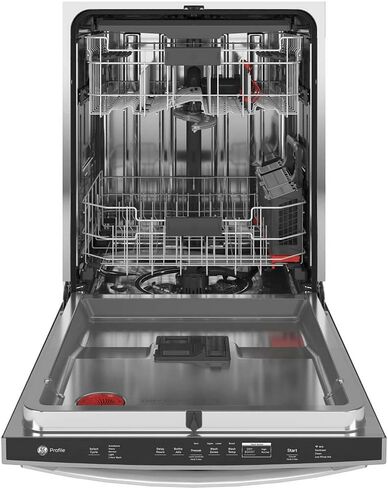GE Profile PDT785SYNFS 24" Dishwasher with 16 Place Settings WiFi Connnect Twin Turbo Dry Boost Bottle Jets Third Rack Energy Star Certified in Stainless Steel in Saudi Arabia