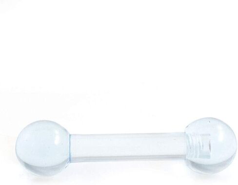 BodyJewelryOnline Straight Barbell Made of Acrylic 6g (4mm) in Kuwait