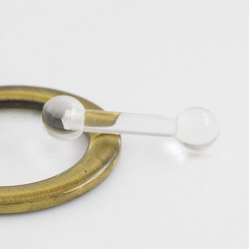 BodyJewelryOnline Straight Barbell Made of Acrylic 6g (4mm) in Kuwait