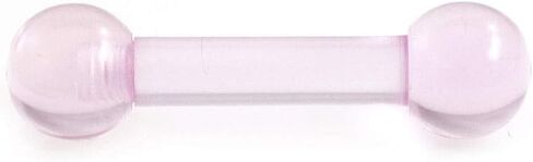 BodyJewelryOnline Straight Barbell Made of Acrylic 6g (4mm) in Kuwait
