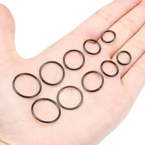 Gadeaila 16G الحاجز المجوهرات قطعة الغضروف خواتم الفرس الحلزون دافئ محارة العلوي الفص المستعرض امتدت قياس مكافحة الزنمة Daith إلى الأمام الحلزون الرخ الأنف خواتم للنساء الرجال هيئة ثقب المجوهرات in Kuwait