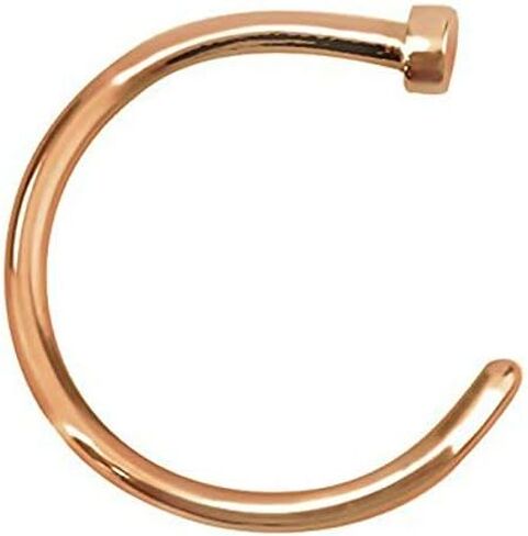 Inspiration Dezigns Rose Gold IP - طوق أنف جراحي من الفولاذ سعة 316 لتر (يُباع بشكل فردي) in Kuwait