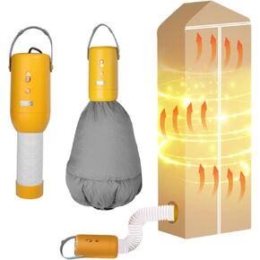 Homaisson Portable Clothes Dryer, 200-400W Multifunctional Small Dryer with Big Clothes Bags and Warm Shoe Expansion Tube for Travel Home Laundry in Kuwait