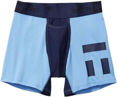 Tommy John Men's 360 Sport 2.0 Trunks - 3 Pack - Comfortable Breathable Soft Underwear for Men (Bonnie Blue w/ Dress Blues, X-Large- 1 pack) in Saudi Arabia