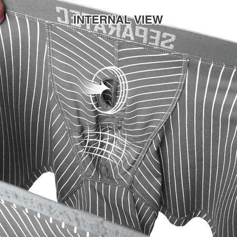 ملابس داخلية للرجال من Separatec، مجموعة متعددة من السراويل القطنية ذات المقاس الكلاسيكي، 3 قطع in Kuwait
