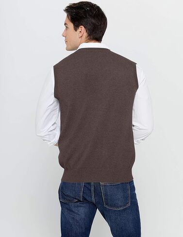 State Cashmere Men’s Classic Sleeveless Sweater Vest 100% Pure Cashmere V-Neck Style Pullover in Saudi Arabia