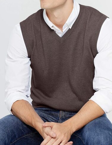 State Cashmere Men’s Classic Sleeveless Sweater Vest 100% Pure Cashmere V-Neck Style Pullover in Saudi Arabia