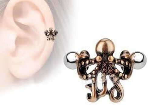 Octopus Ear Cartilage/Helix Cuff 316L Surgical Steel Barbells in Saudi Arabia