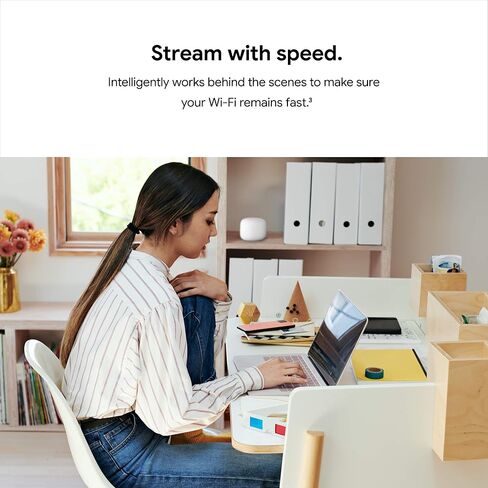 Google Nest WiFi Router – 4x4 AC2200 Mesh Wi-Fi Router with 2200 sq ft Coverage (Renewed) in Saudi Arabia