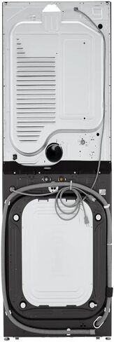 LG WKGX201HBA 27 Inch Smart Gas Single Unit WashTower with 4.5 cu. ft. Washer Capacity, 7.4 cu. ft. Dryer Capacity, TurboWash™360° Technology, LG ThinQ® Technology, AI Fabric Sensor, Black Steel in Saudi Arabia