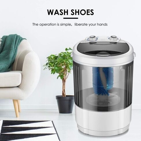 VOGOUS Portable Shoes Washing Machine Mini Portable Washing Machine Smart Lazy Automatic Shoes Washer Suitable for Apartments Camping Dorms Business Trip College Rooms in Saudi Arabia