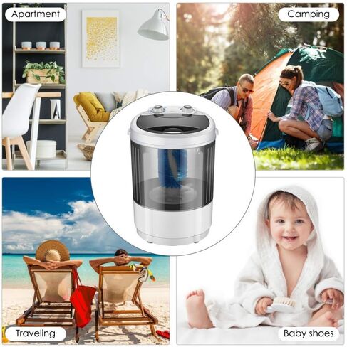VOGOUS Portable Shoes Washing Machine Mini Portable Washing Machine Smart Lazy Automatic Shoes Washer Suitable for Apartments Camping Dorms Business Trip College Rooms in Saudi Arabia