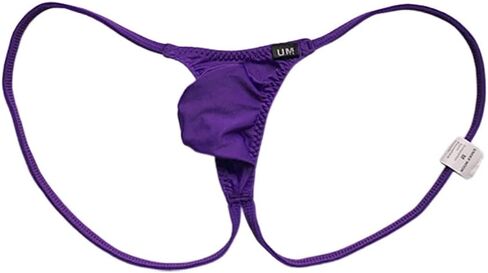 Mens Nylon Low Waist Spaghetti Strap Thongs Underwear Jockstraps Undies in Kuwait
