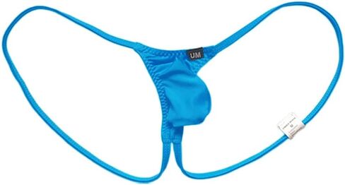 Mens Nylon Low Waist Spaghetti Strap Thongs Underwear Jockstraps Undies in Kuwait