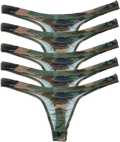 Jaxu Men's Camouflage Thong G-String Underwear in Kuwait