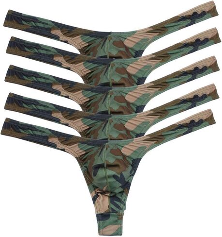 Jaxu Men's Camouflage Thong G-String Underwear in Kuwait