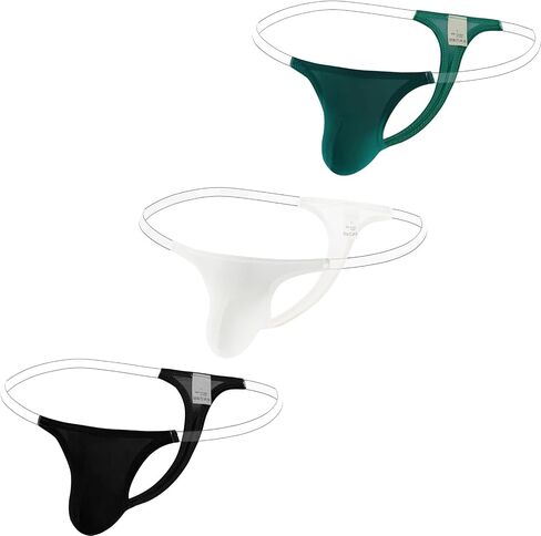Faringoto Men Thongs and G Strings Underwear Low Rise Solid Briefs Hipster in Saudi Arabia