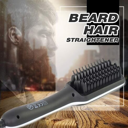 Men's Heated Beard Comb Straightener: Beard Brush, ion Heated Beard Comb Fast straightening, Automatic Temperature Locking, Valentine's Day, Father's Day Birthday Christmas Gift for Boyfriend in Saudi Arabia