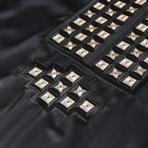 HD Traditional African Clothing for Men Nigerian Man's Agbada Embroidery Bazin Boubou Outfit in Kuwait