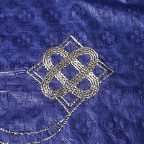 HD Traditional African Clothing for Men Nigerian Man's Agbada Embroidery Bazin Boubou Outfit in Kuwait