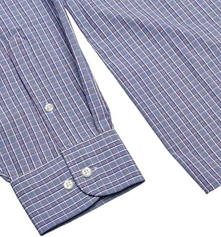 Eagle Men's Non Iron Stretch Collar Regular Fit Stripe Dress Shirt in Saudi Arabia