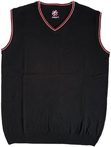 Warrior Clothing England Men´s Black Retro Sweater Vest Tank Top Sleeveless Pullover Skin Mod in Saudi Arabia