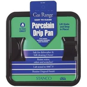 Stanco Gas Range Drip Pan For Gas Ranges - Square Black Porcelain On Steel, Chrome 4-1/4 In. Dia. in Saudi Arabia