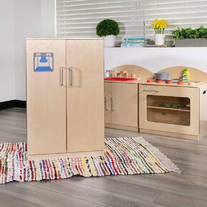 Flash Furniture Children's Wooden Toy Kitchen Set with Pretend Stove, Sink, and Refrigerator, 3-Piece Interactive Kids Playset for Educational Play in Kuwait