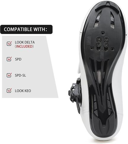 Kyedoo Womens Cycling Shoes Compatible with Peloton Bike | Clip-in Bike, Ladies Indoor Outdoor Cycling, Road Bike Riding Biking Shoes, Pre-Installed Delta Cleats in Saudi Arabia
