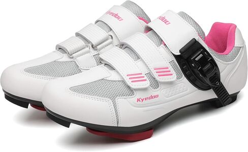 Kyedoo Womens Cycling Shoes Compatible with Peloton Bike | Clip-in Bike, Ladies Indoor Outdoor Cycling, Road Bike Riding Biking Shoes, Pre-Installed Delta Cleats in Saudi Arabia