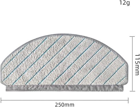 10 Pack Replacement Mop Cloth Pads for ECOVACS DEEBOT OZMO T10/T10 Plus Robot Vacuum Cleaner Accessories (5 Microfiber Washable Cloth + 5 Disposable Cloth) in Kuwait