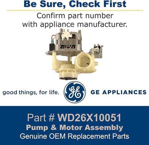 GE WD26X10051 Genuine OEM Pump and Motor Assembly for GE Dishwasher in Saudi Arabia