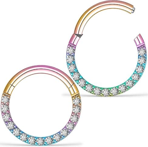 Kadogohno خواتم الحاجز مجوهرات Daith ثقب المجوهرات الحاجز الدائري الحاجز مجوهرات 16 جرام الحاجز 16 جرام الحاجز الدائري الحاجز خواتم 16 جرام Daith أقراط الحاجز الفرس حلقة الحاجز الصغيرة 16 جرام الحاجز المجوهرات in Kuwait