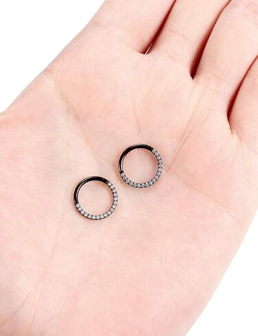 Kadogohno خواتم الحاجز مجوهرات Daith ثقب المجوهرات الحاجز الدائري الحاجز مجوهرات 16 جرام الحاجز 16 جرام الحاجز الدائري الحاجز خواتم 16 جرام Daith أقراط الحاجز الفرس حلقة الحاجز الصغيرة 16 جرام الحاجز المجوهرات in Kuwait