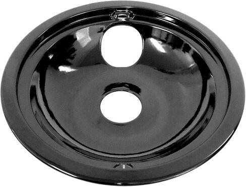 ClimaTek Range 8" Black Porcelain Burner Drip Bowl fits Kenmore Frigidaire 5303935053 AP2150407 5303310295 in Saudi Arabia