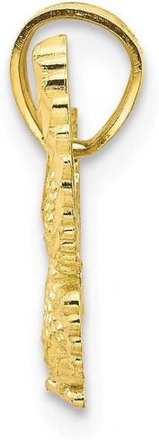 Solid 10k Yellow Gold Eagle Charm Pendant 15mm in Saudi Arabia