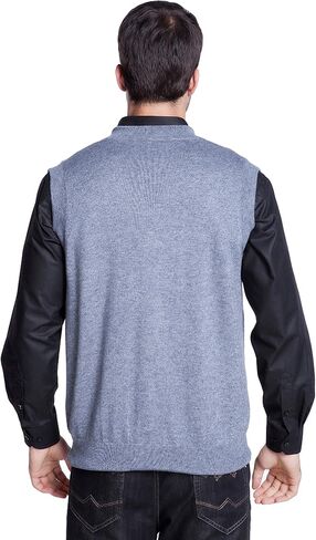 BATUOS Men's Cashmere Sweater Vest with Pockets in Saudi Arabia