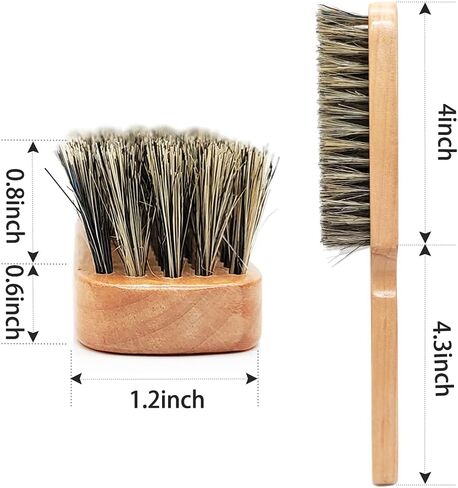 Sunbird,Beard Brushes For Men,Beard Brush With Handle,Daily Care Hair Styling Brush in Saudi Arabia