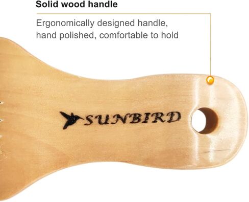 Sunbird,Beard Brushes For Men,Beard Brush With Handle,Daily Care Hair Styling Brush in Saudi Arabia